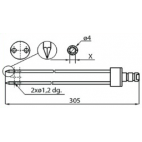 Fomaco 2xL305M Injector Needles